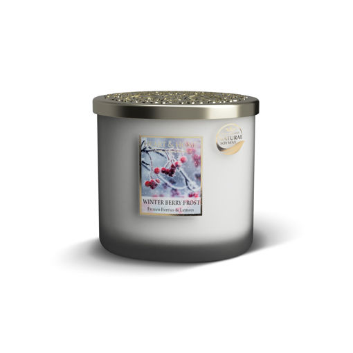 Picture of H&H - TWIN WICK CANDLE - WINTER BERRY FROST